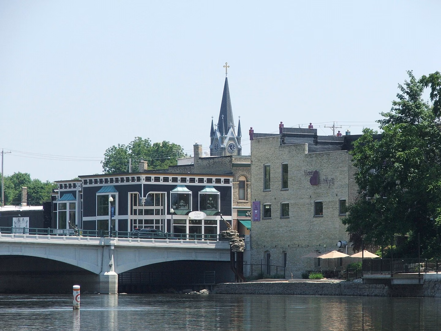 Fort Atkinson from the Rock River.